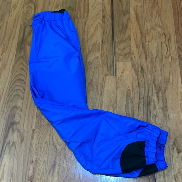 Columbia Sportswear Size Large Men’s Training Pant Full Leg Zip Blue Black Nylon - Picture 1 of 15